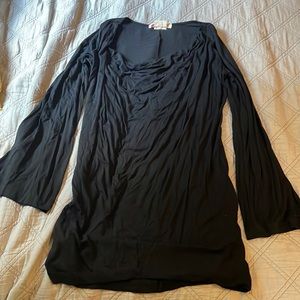 Free People stretchy mini dress with long sleeves